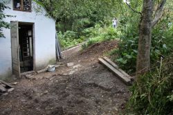 Geplanter Sitzplatz am Häuschen