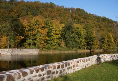 Am Wehr in Waldheim