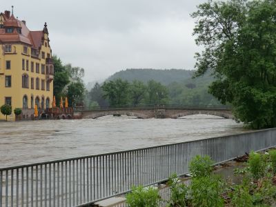 Hochwasser Waldheim Oberbrücke 03.06.2013
