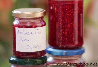 Himbeer-Marmelade mit Rum