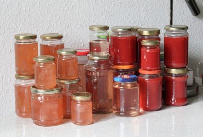 Rosenblütengelee & Erdbeermarmelade