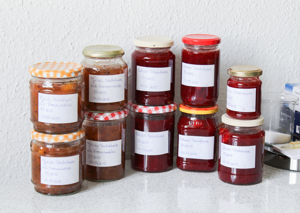 Stachelbeermarmelade mit Erdbeer oder Pfirsich - 2 tolle Rezepte für ...