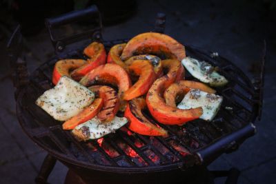 Gegrillter Kürbis